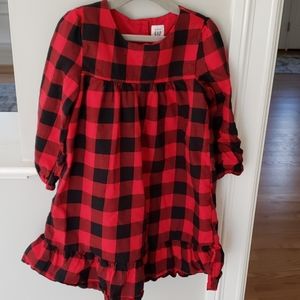 GAP Buffalo plaid toddler dress